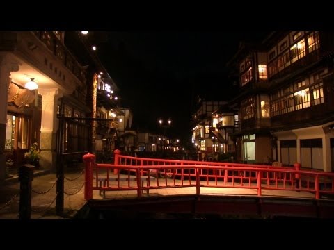 銀山温泉夜景 Ginzan Onsen hot spring night the world of Spirited Away | Visit Yamagata Japan 千と千尋の神隠し