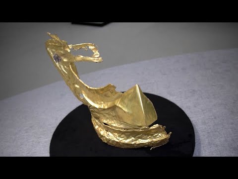 New gold mask discovered at the Sanxingdui archaeological site