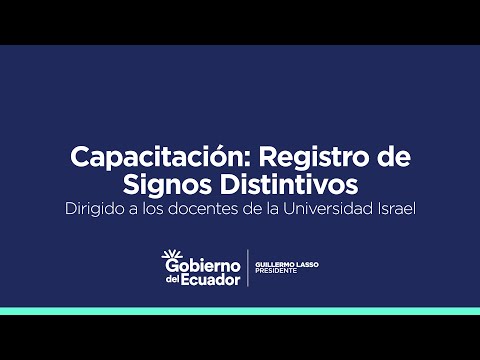 Capacitación sobre registro de signos distintivos