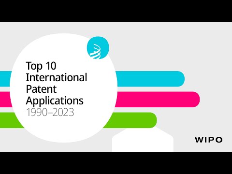 Top 10 Countries for International Patent Applications (1990-2023)