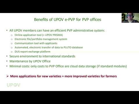 UPOV e-PVP (Overview)