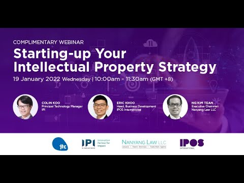 Starting-up Your Intellectual Property Strategy webinar
