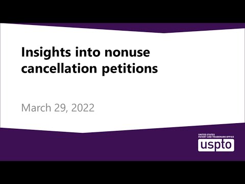 Insights into nonuse cancellation petitions