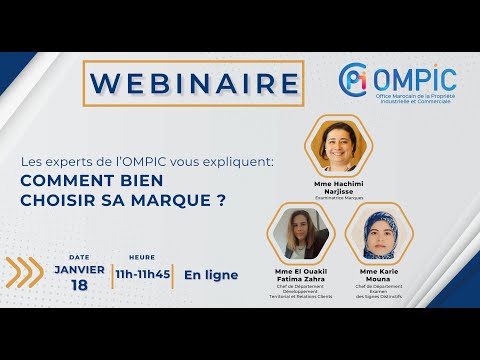 Webinaire sous le thème:&quot; Comment bien choisir sa marque&quot;