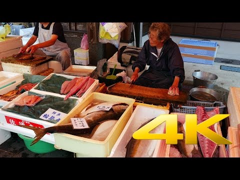 Ishikawa Wajima Morning Market - 輪島朝市 - 4K Ultra HD