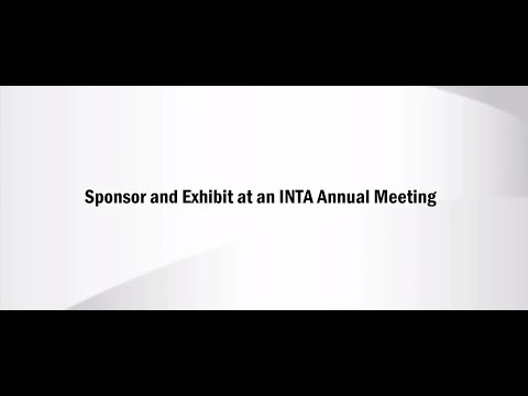 Sponsor and Exhibit and INTA Annual Meeting