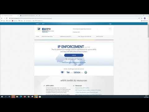 IP Enforcement Portal - How to request an account for my client rights holder to file an AFA
