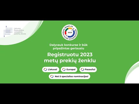 Konkursas „Registruotas 2023 metų prekių ženklas“