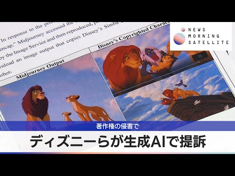ディズニーらが生成AIで提訴　著作権の侵害で【モーサテ】