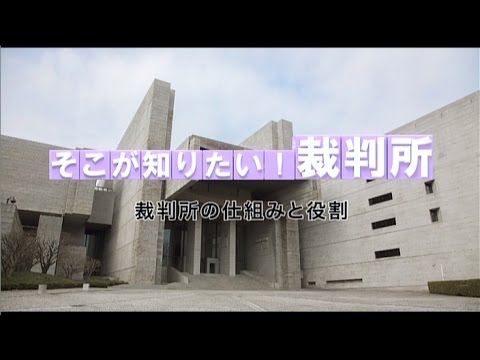 ビデオ「そこが知りたい！裁判所～裁判所の仕組みと役割～」　本編　音声解説付き