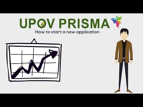 How to start a new application in UPOV PRISMA