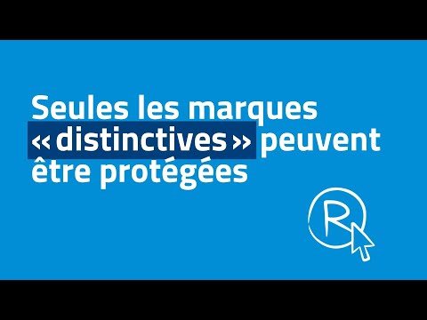 Seules les marques distinctives peuvent être protégées