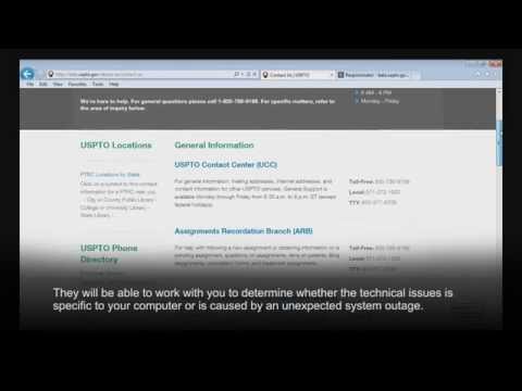 Asking for help or sharing feedback on the USPTO website