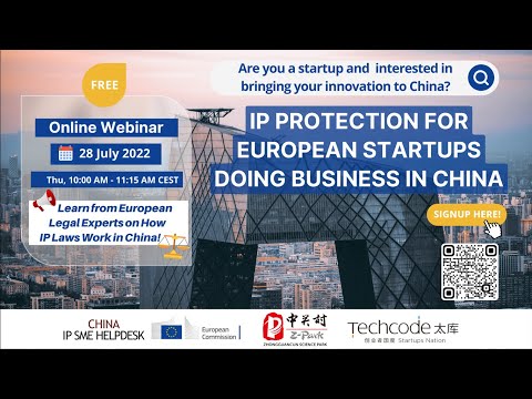 IP protection for European startups doing business in China