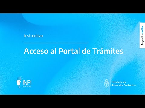 INPI Argentina - Acceso al Portal de Trámites