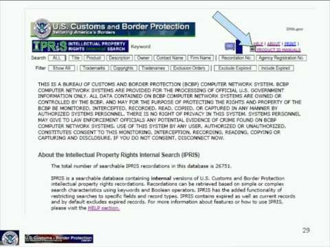 Recording Your IPR with U.S. Customs and Border Protection