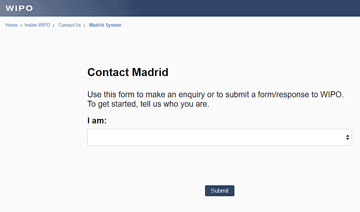 Contact Madrid Start Page